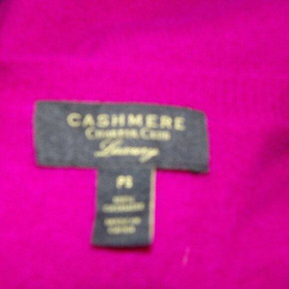 Share Charter Club 100% Cashmere Sweater Women's Petite Small Luxury Fuchsia Pin - Picture 6 of 6